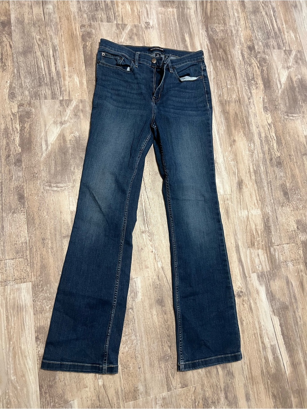 Calvin Klein Jeans Women's Dark Blue Flare Denim